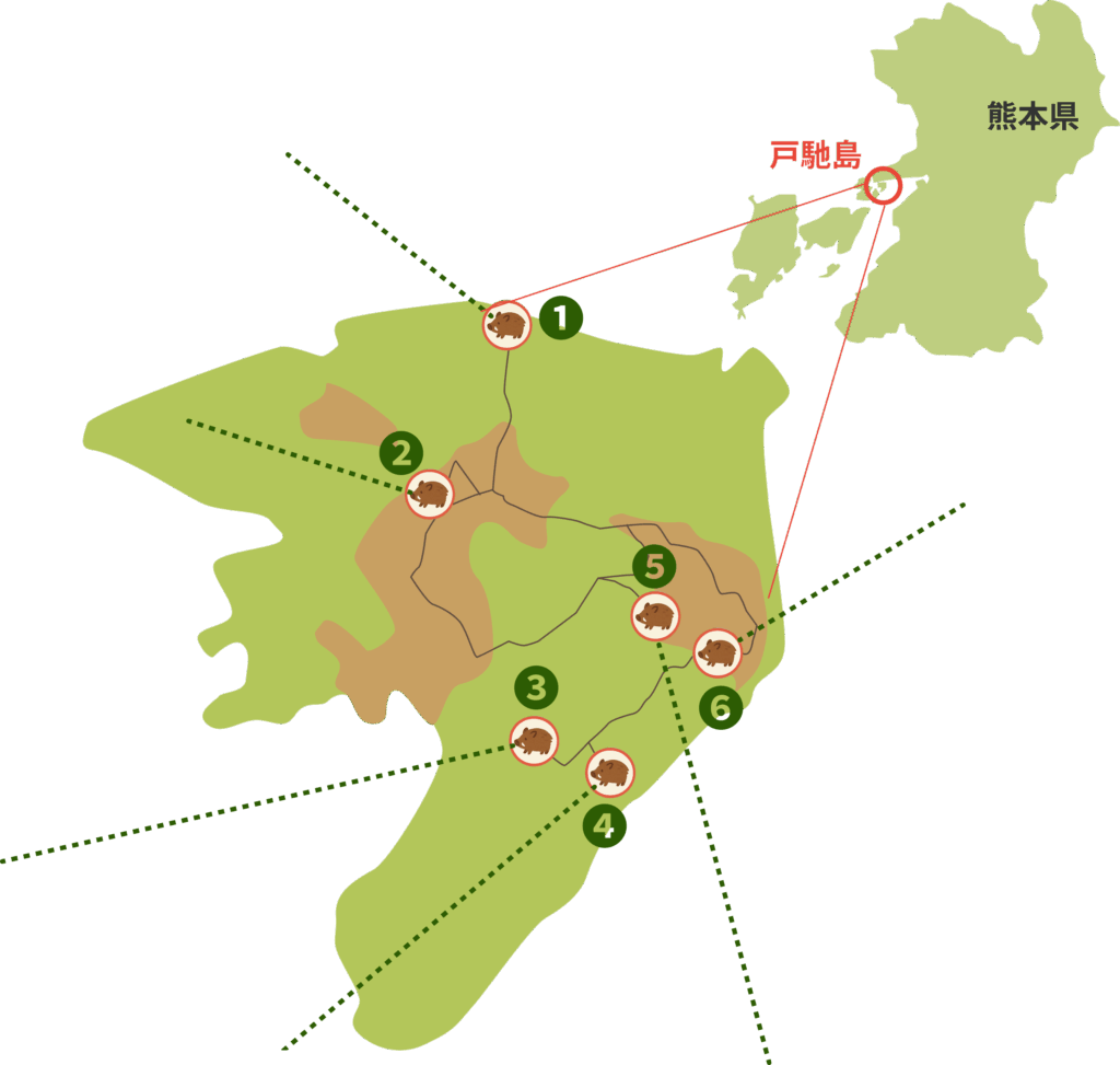 戸馳島フィールドMAP