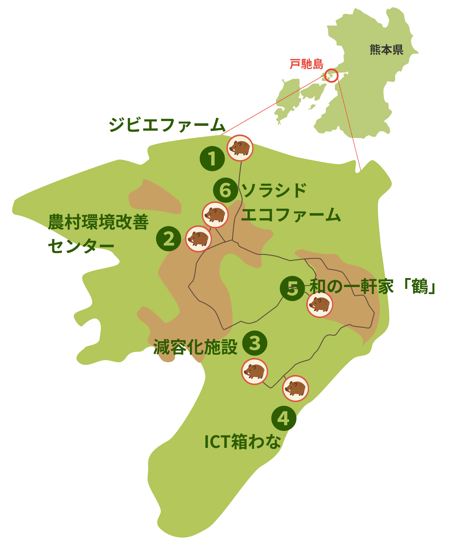 戸馳島フィールドMAP